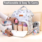 Motherly Elegant Diaper Bag for Moms – Water-Resistant Maternity & Travel Bag with Multiple Pockets & Warranty