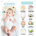 Baby Head Support Pillow Gentle Ergonomic and Comforting Design - MOTHERLY