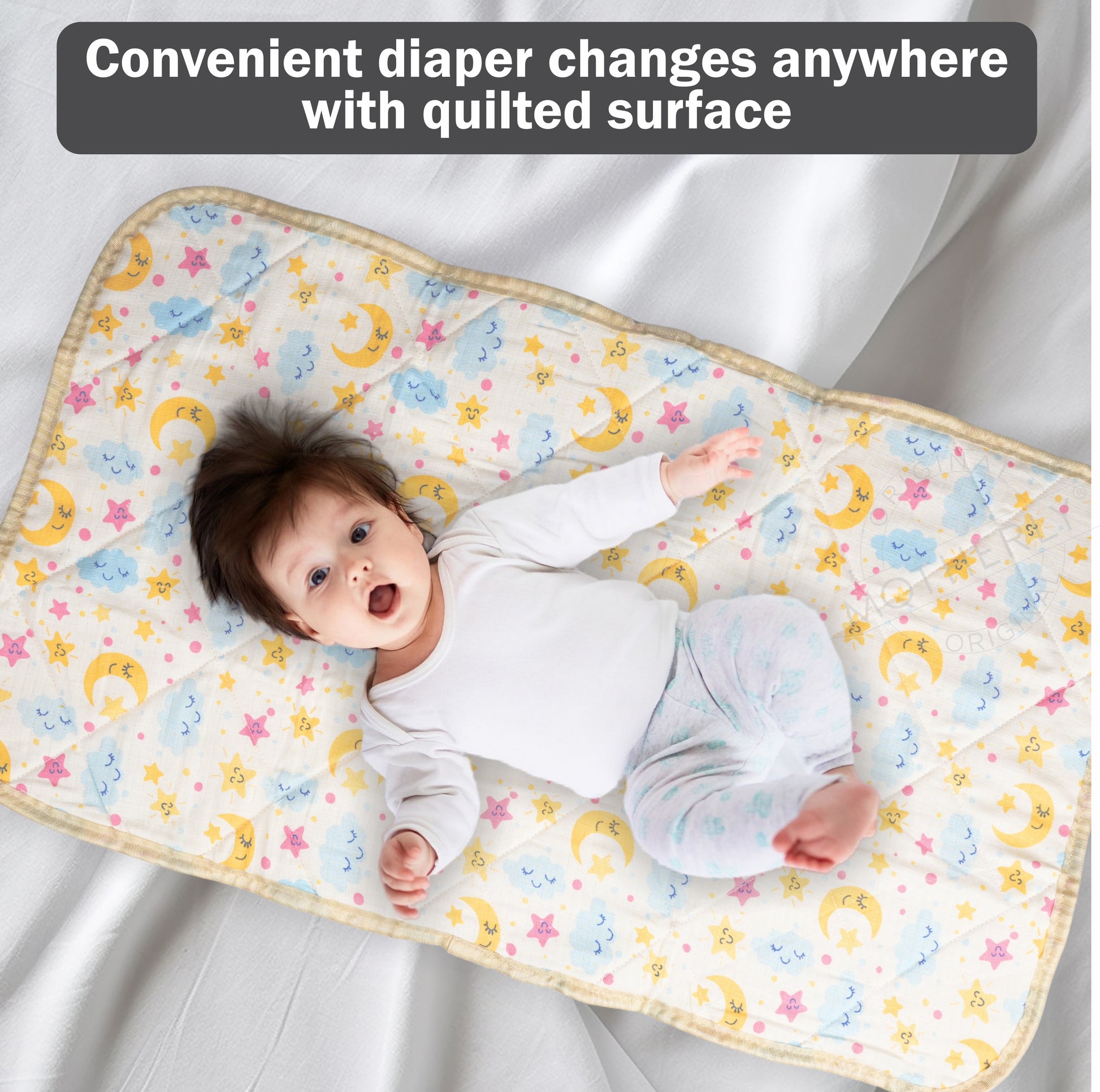 Motherly Combo Baby Diaper Changing mat and Oil Massage mat (Set of 2, 42 x 72 CM, 0-12 Months) - MOTHERLY
