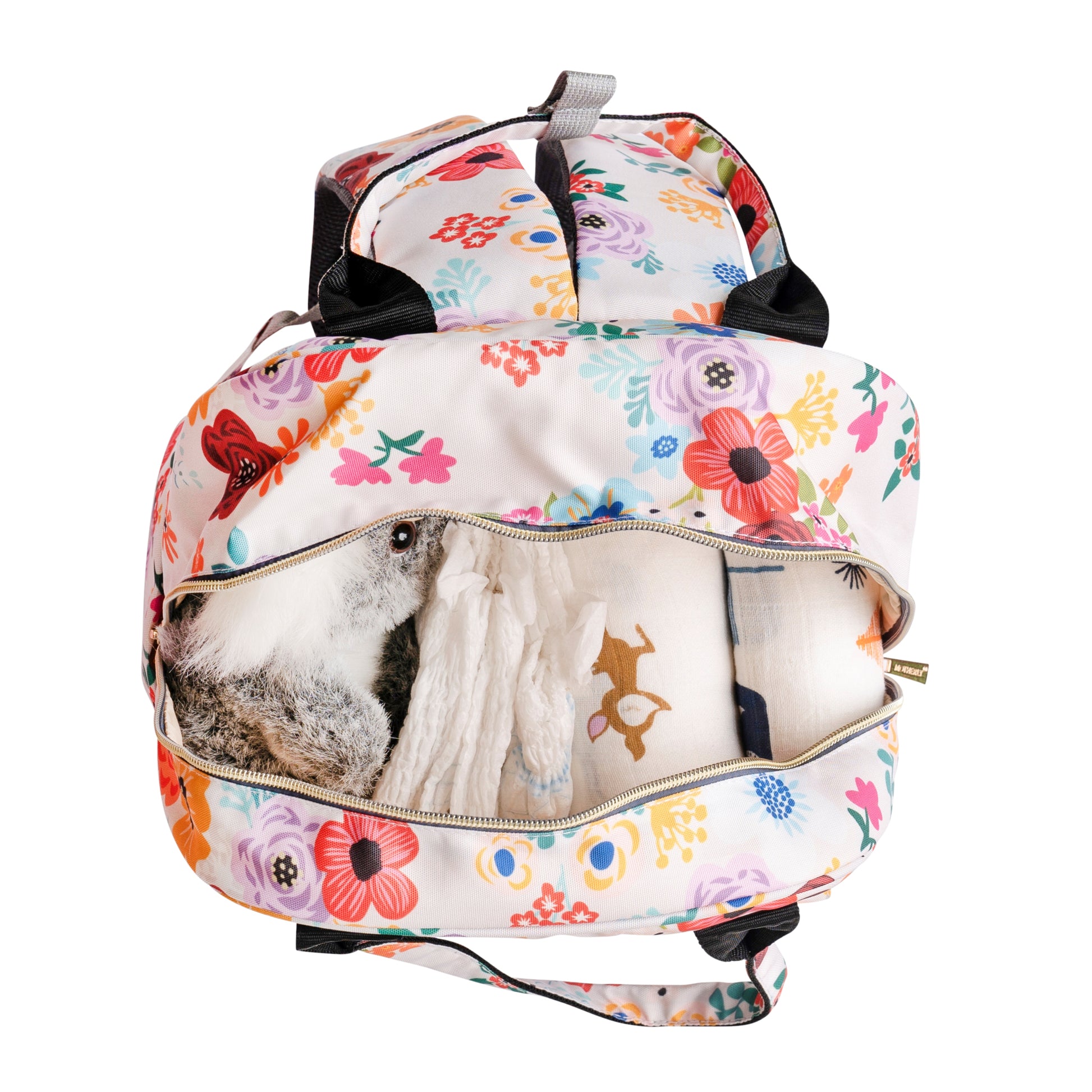 Motherly Solid Diaper Bag for Mothers for Travel, Maternity Bag for Newborn Baby, Mothers Travelling Bag, Multiple Pocket Water Resistant Baby Bag, Hospital Bag for moms (Black) - MOTHERLY