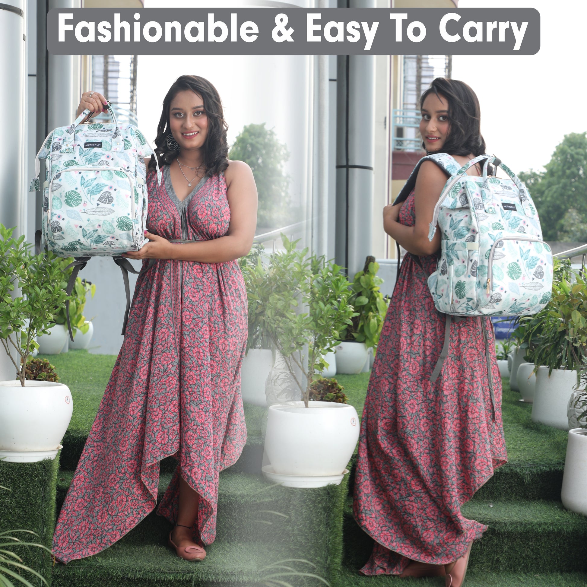 Motherly Elegant Diaper Bag for Mothers for Travel, Maternity Bag for Newborn Baby, Mothers Travelling Bag, Multipocket Water Resistant Baby Bag, Hospital Bag for Moms with Warranty