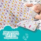 Motherly Muslin Baby Swaddle Wrap Burping Cloth for Newborn Baby, Malmal Baby Swaddle Wrap, Dreamy Wrap Cozy Swaddle, Breathable Soft Receiving Blanket for Newborn Boys & Girls Infant Gift (Pack of 2) - MOTHERLY