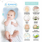 Baby Head Support Pillow Gentle Ergonomic and Comforting Design - MOTHERLY