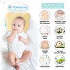 Baby Head Support Pillow Gentle Ergonomic and Comforting Design - MOTHERLY