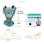 Motherly Baby Carrier for 0 to 3 Year Baby – Adjustable Hands Free 6-in-1 Baby Carrier with Detachable Hip Seat | baby carrier for new born |  Toddler Carrier with Head Support & Buckle Strap for Hiking & Everyday Use - MOTHERLY