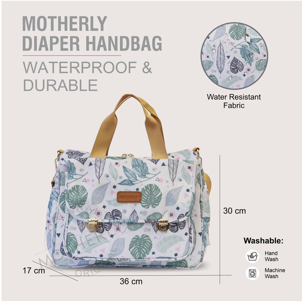 Motherly Glory Tote Diaper Bag for Mothers for Travel, Maternity Bag for Newborn Baby, Mothers Travelling Bag, Multiple Pocket Water Resistant Baby Bag, Hospital Bag for moms - MOTHERLY