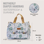 Motherly Glory Tote Diaper Bag for Mothers for Travel, Maternity Bag for Newborn Baby, Mothers Travelling Bag, Multiple Pocket Water Resistant Baby Bag, Hospital Bag for moms - MOTHERLY
