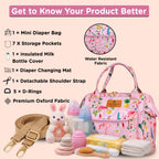 Motherly Nano Diaper Bag for Mothers | Small Diaper handbag for mom for Travel