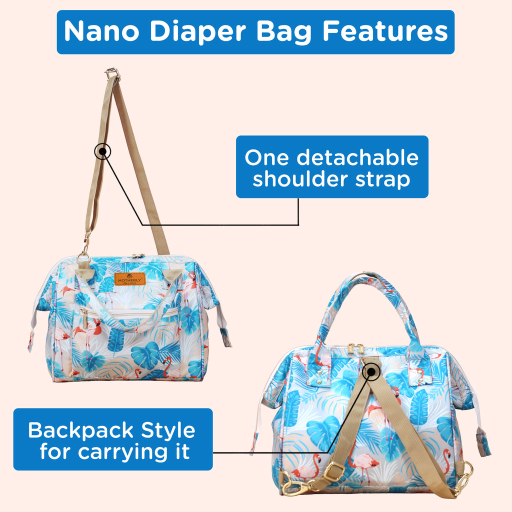 Motherly Nano Diaper Bag for Mothers | Small Diaper handbag for mom for Travel