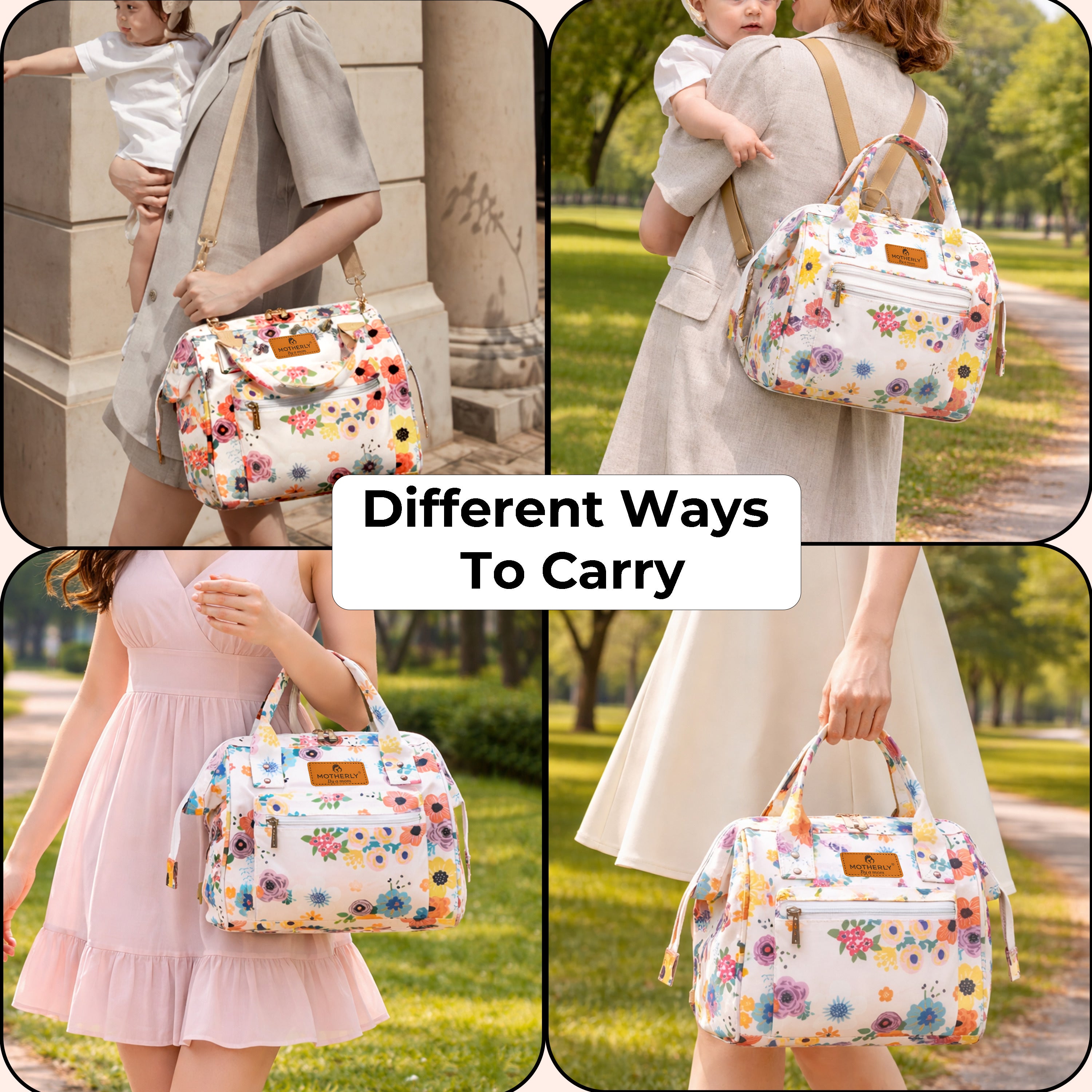 Motherly Nano Diaper Bag for Mothers | Small Diaper handbag for mom for Travel