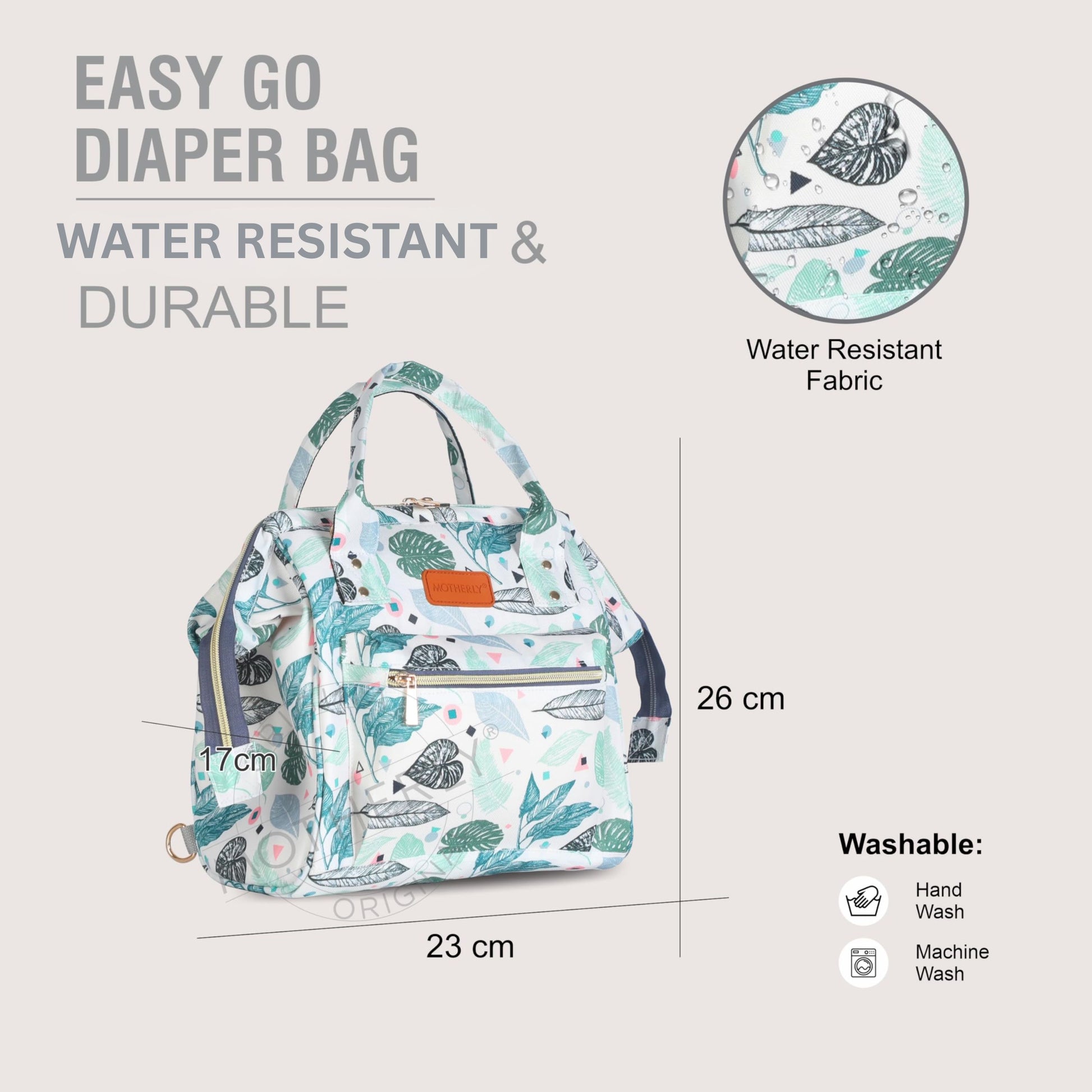 Motherly Nano Diaper Bag for Mothers | Small Diaper handbag for mom for Travel