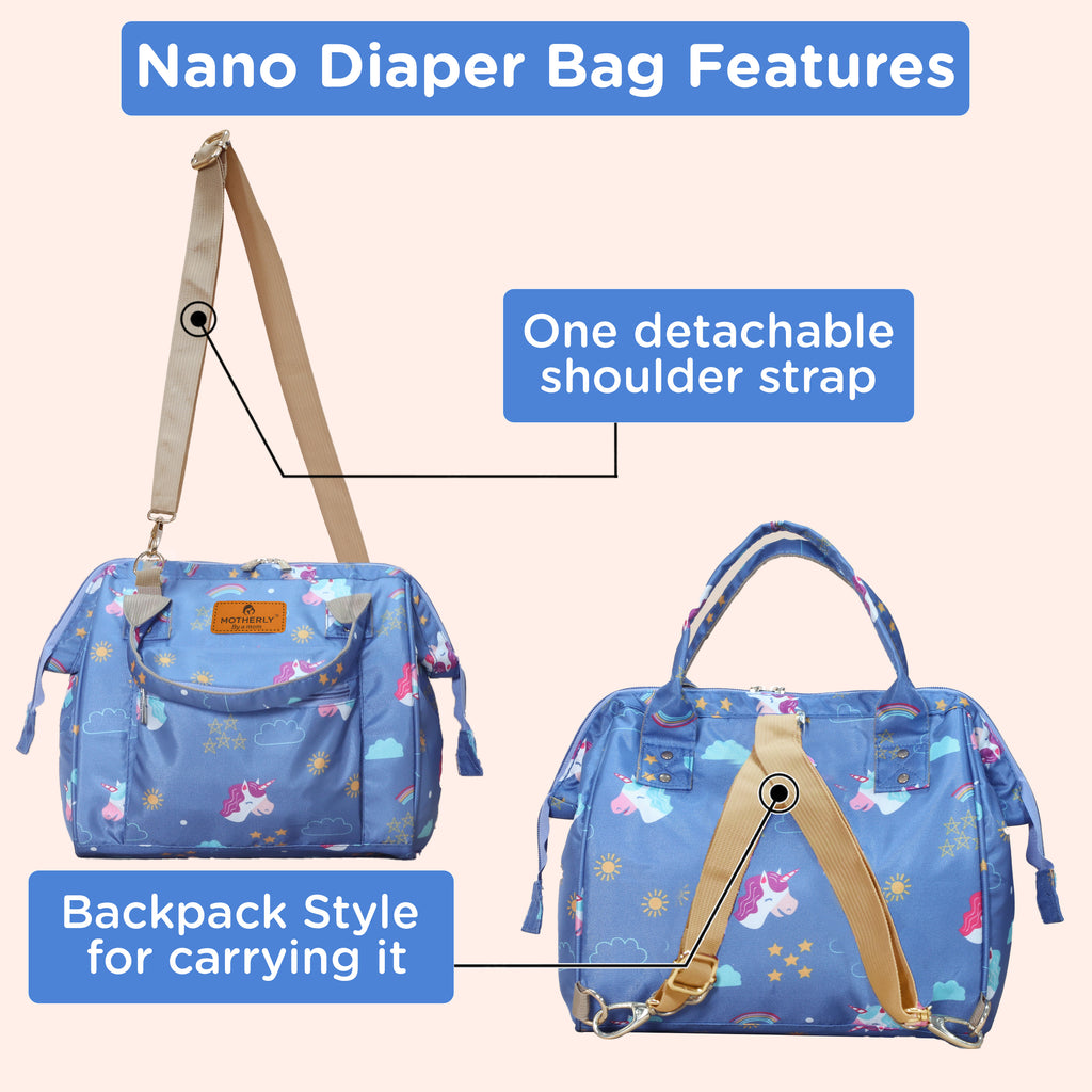 Motherly Nano Diaper Bag for Mothers | Small Diaper handbag for mom for Travel