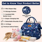 Motherly Nano Diaper Bag for Mothers | Small Diaper handbag for mom for Travel