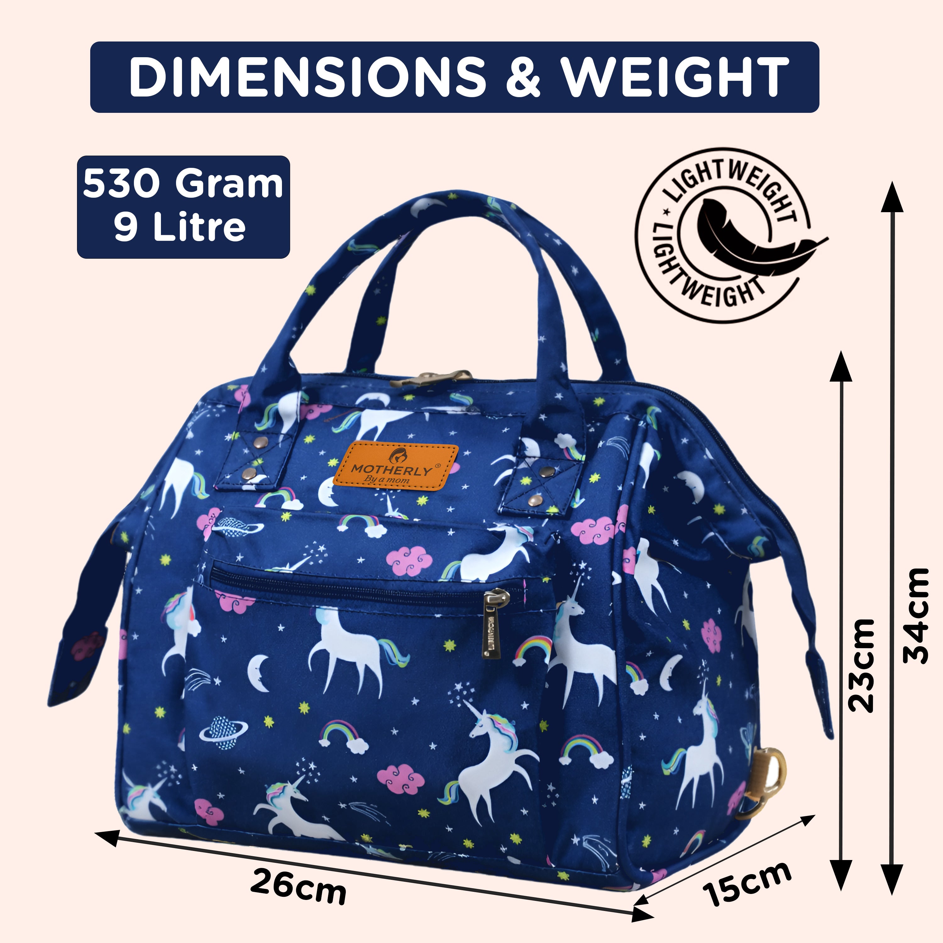 Motherly Nano Diaper Bag for Mothers | Small Diaper handbag for mom for Travel