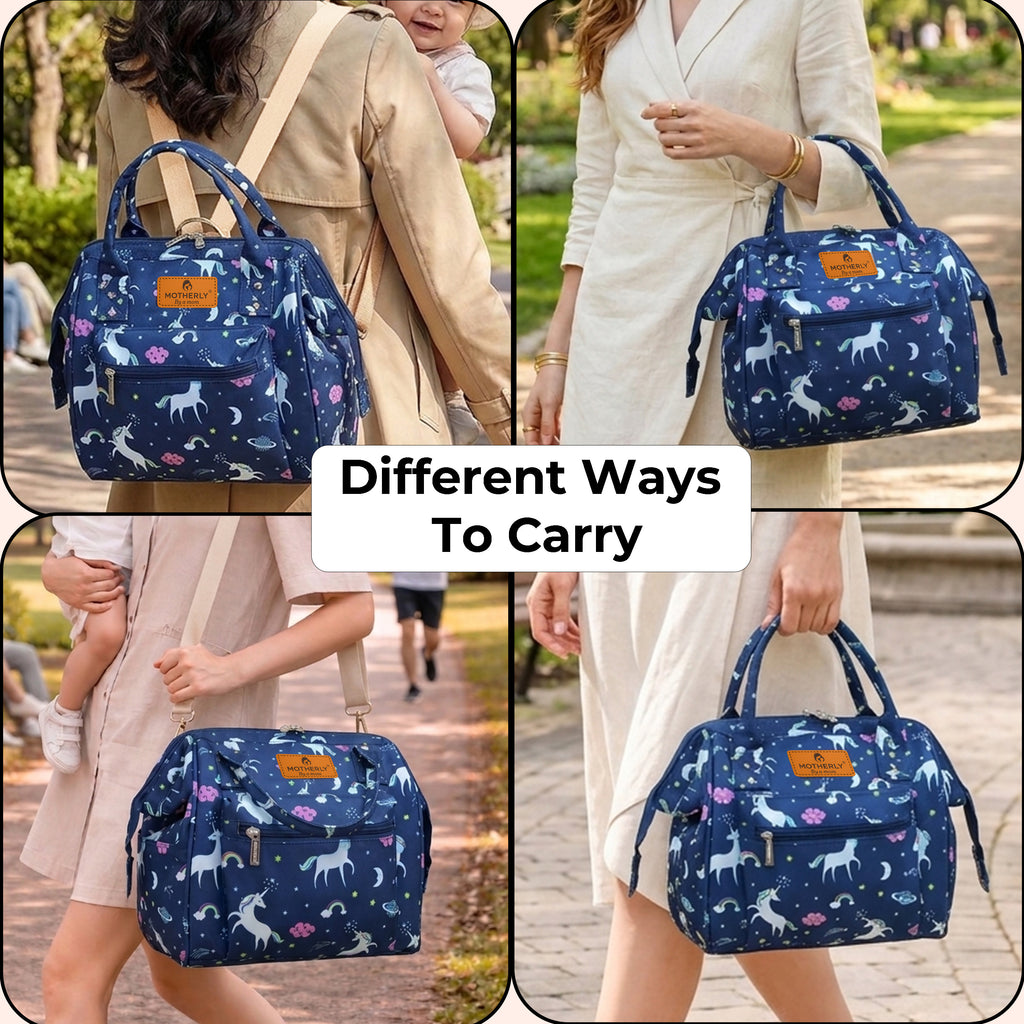 Motherly Nano Diaper Bag for Mothers | Small Diaper handbag for mom for Travel