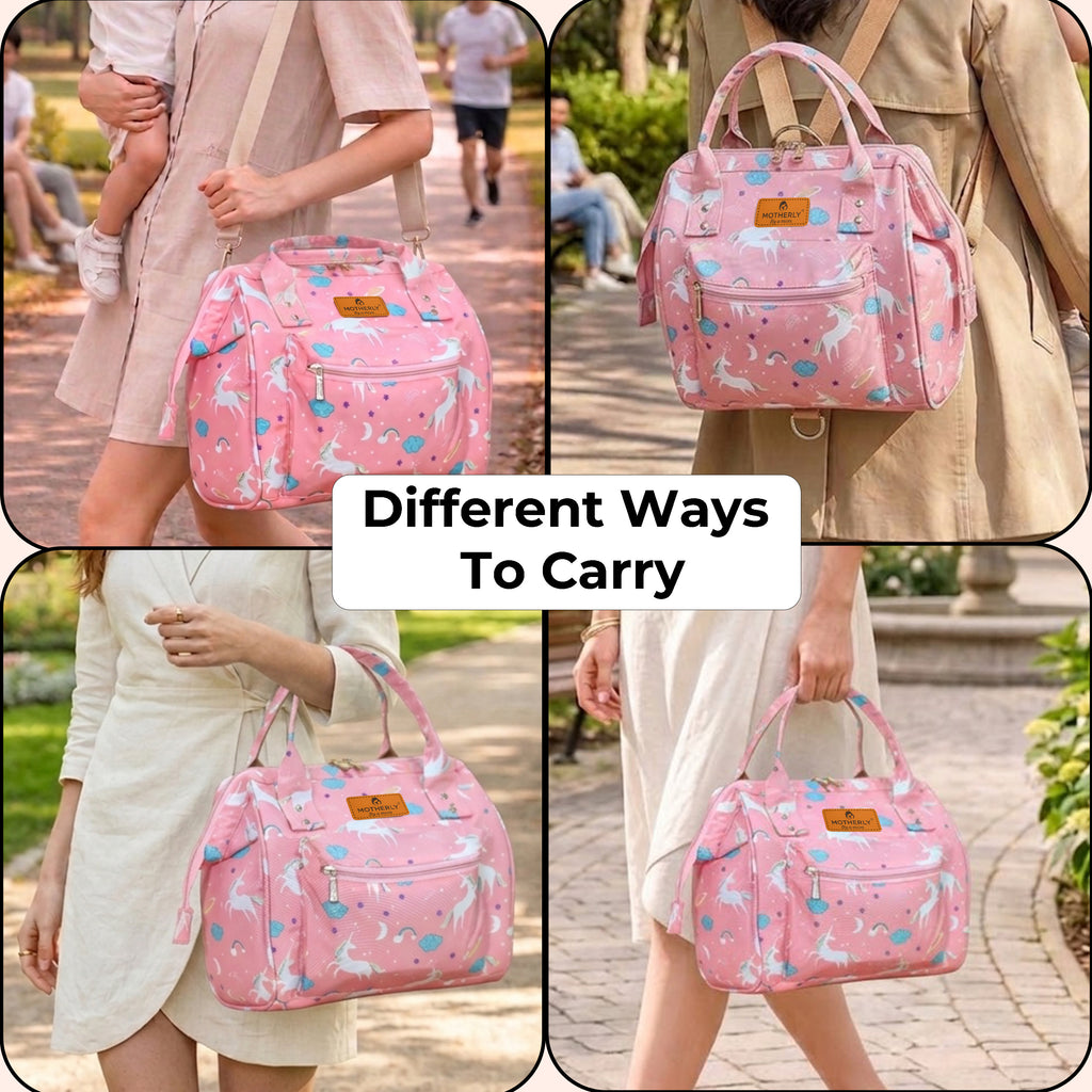 Motherly Nano Diaper Bag for Mothers | Small Diaper handbag for mom for Travel
