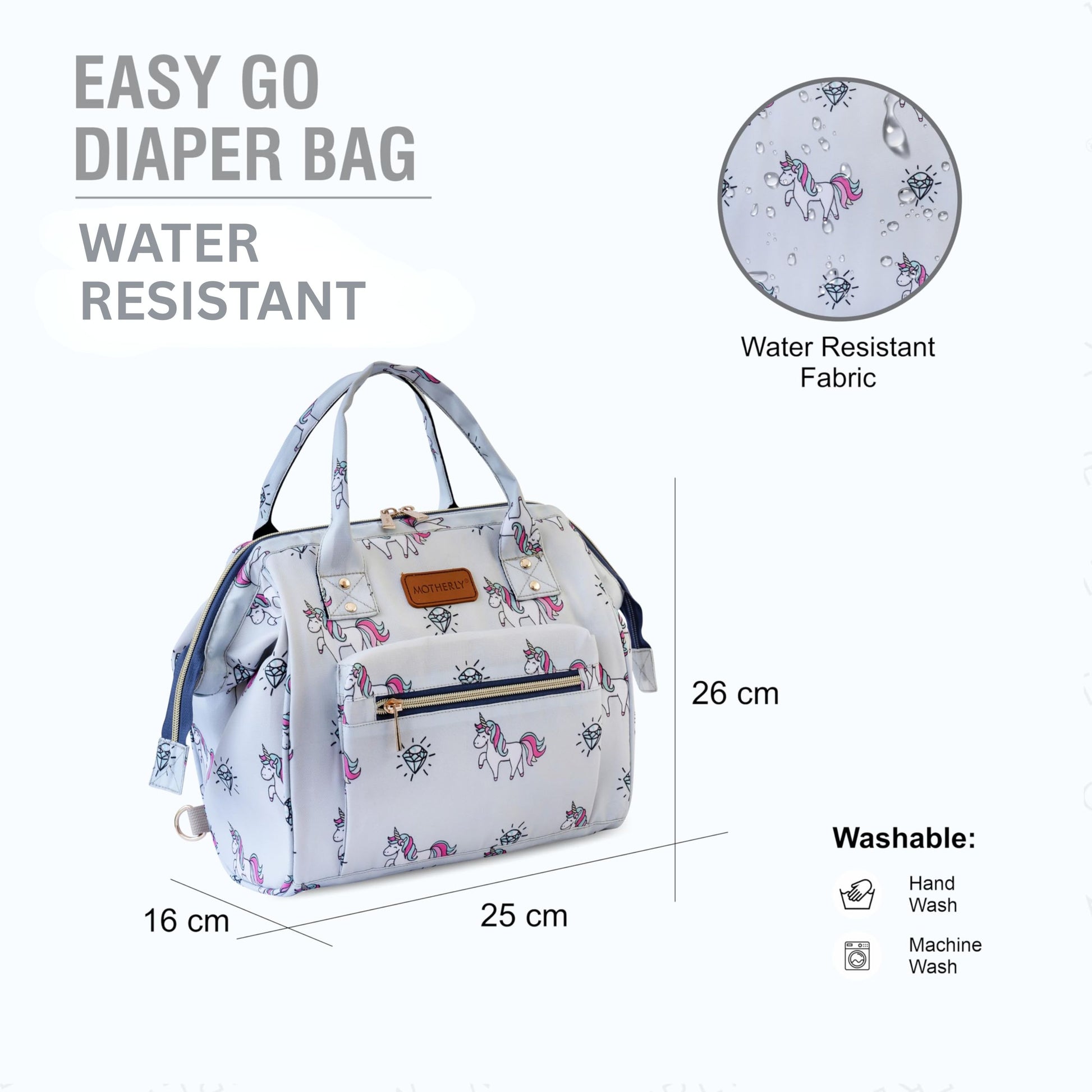 Motherly Nano Diaper Bag for Mothers | Small Diaper handbag for mom for Travel