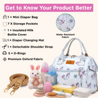 Motherly Nano Diaper Bag for Mothers | Small Diaper handbag for mom for Travel
