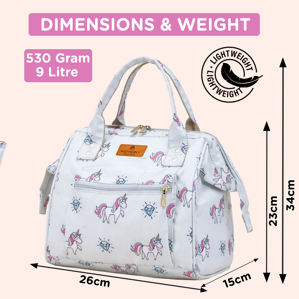 Motherly Nano Diaper Bag for Mothers | Small Diaper handbag for mom for Travel