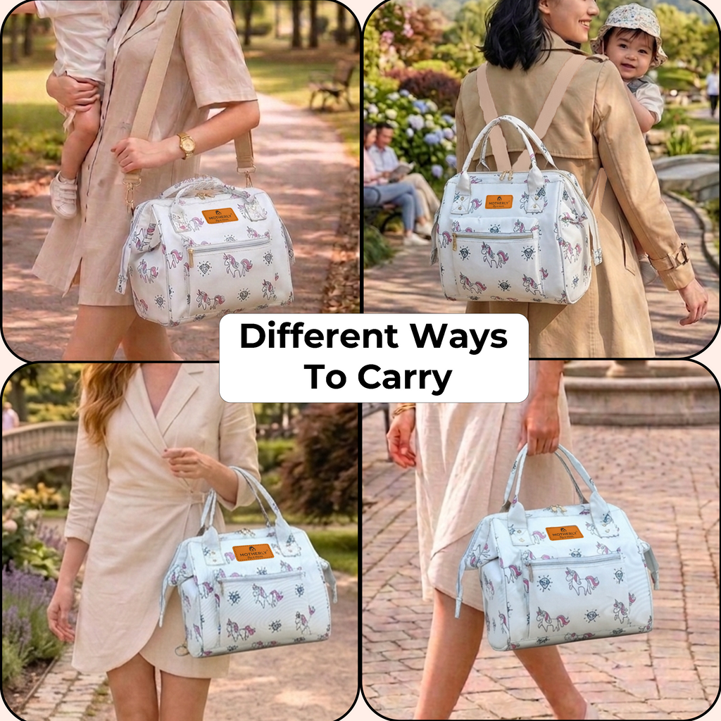 Motherly Nano Diaper Bag for Mothers | Small Diaper handbag for mom for Travel