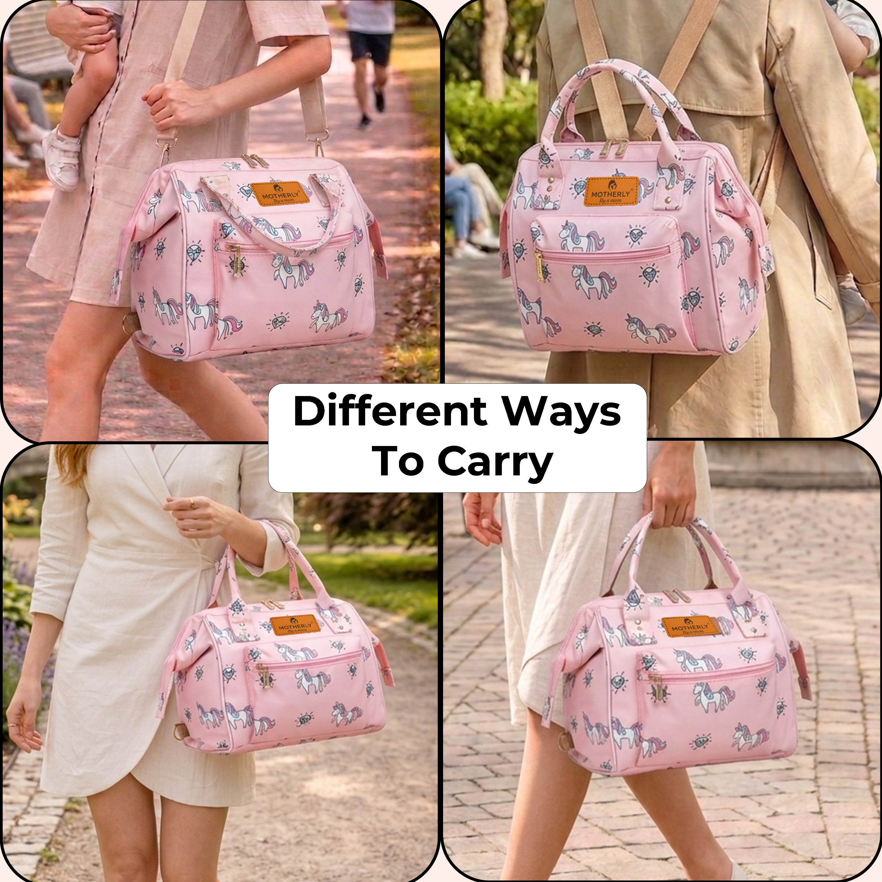 Motherly Nano Diaper Bag for Mothers | Small Diaper handbag for mom for Travel