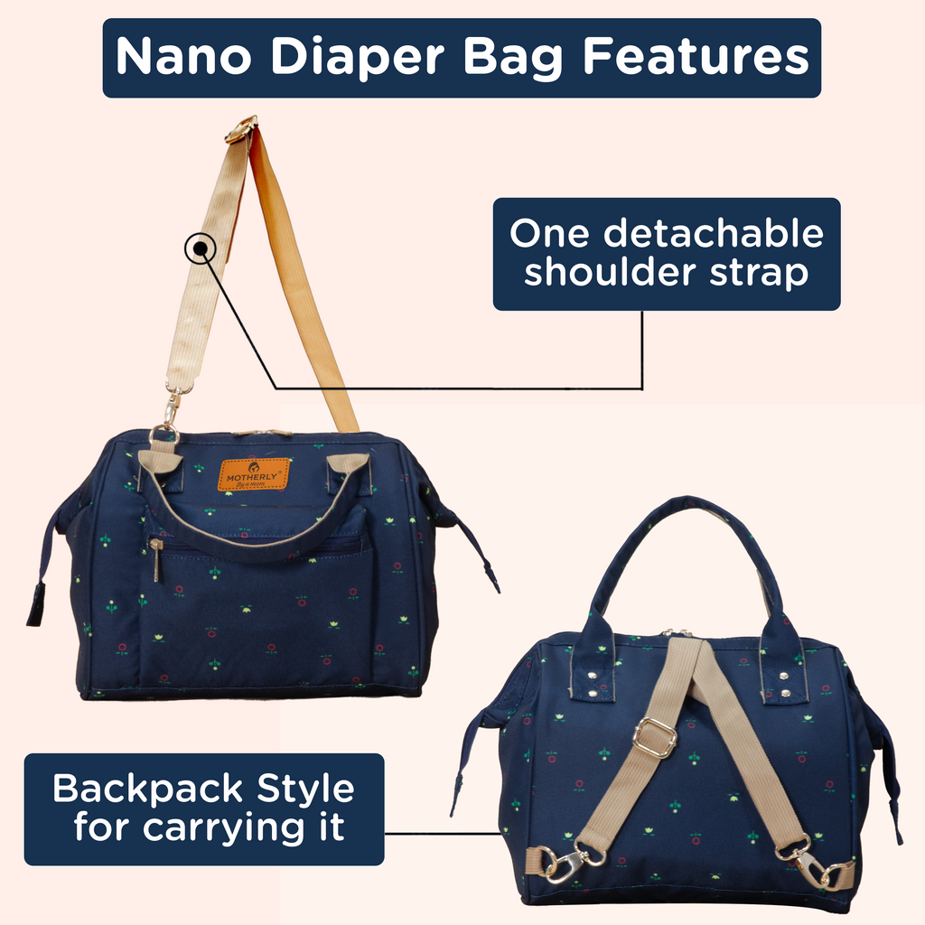 Motherly Nano Diaper Bag for Mothers | Small Diaper handbag for mom for Travel