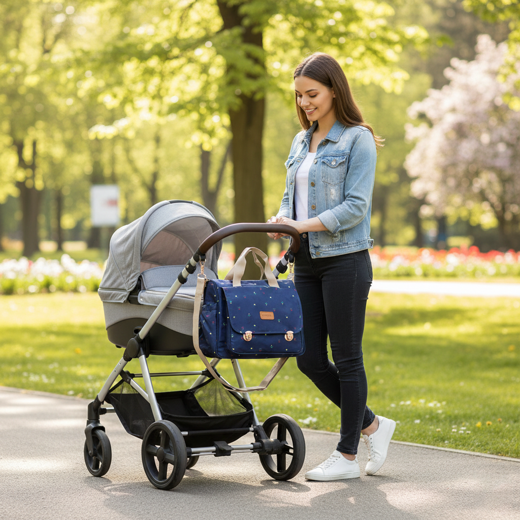 Motherly Glory Tote Diaper Bag for Moms – Water-Resistant Maternity & Travel Bag with Multiple Pockets