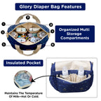 Motherly Glory Tote Diaper Bag for Moms – Water-Resistant Maternity & Travel Bag with Multiple Pockets
