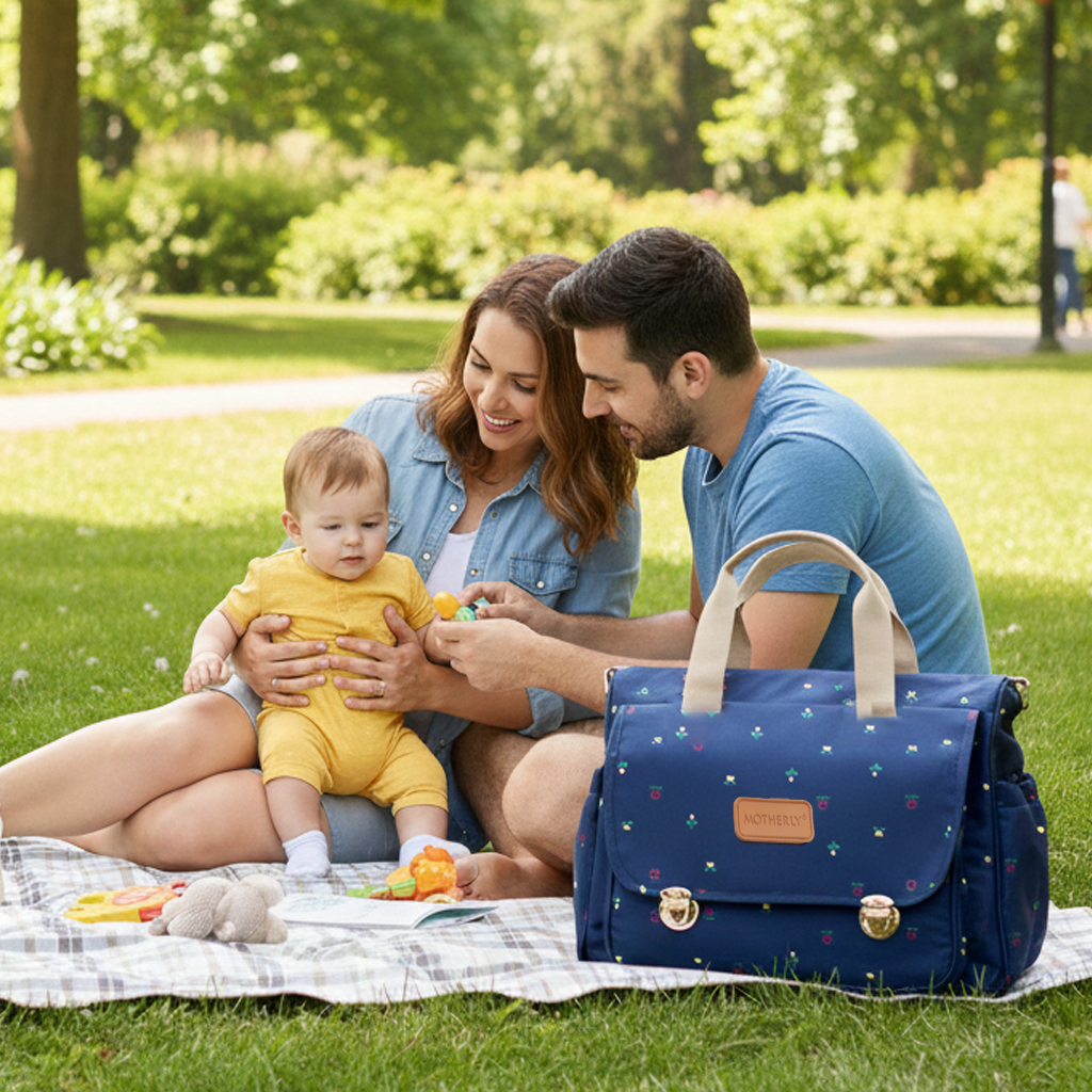 Motherly Glory Tote Diaper Bag for Moms – Water-Resistant Maternity & Travel Bag with Multiple Pockets