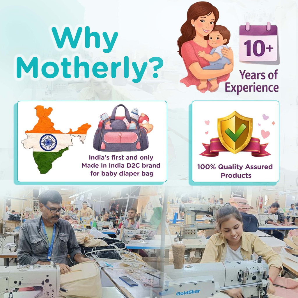 Motherly Glory Tote Diaper Bag for Moms – Water-Resistant Maternity & Travel Bag with Multiple Pockets