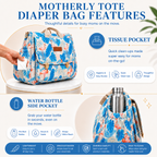 Motherly Glory Tote Diaper Bag for Moms – Water-Resistant Maternity & Travel Bag with Multiple Pockets