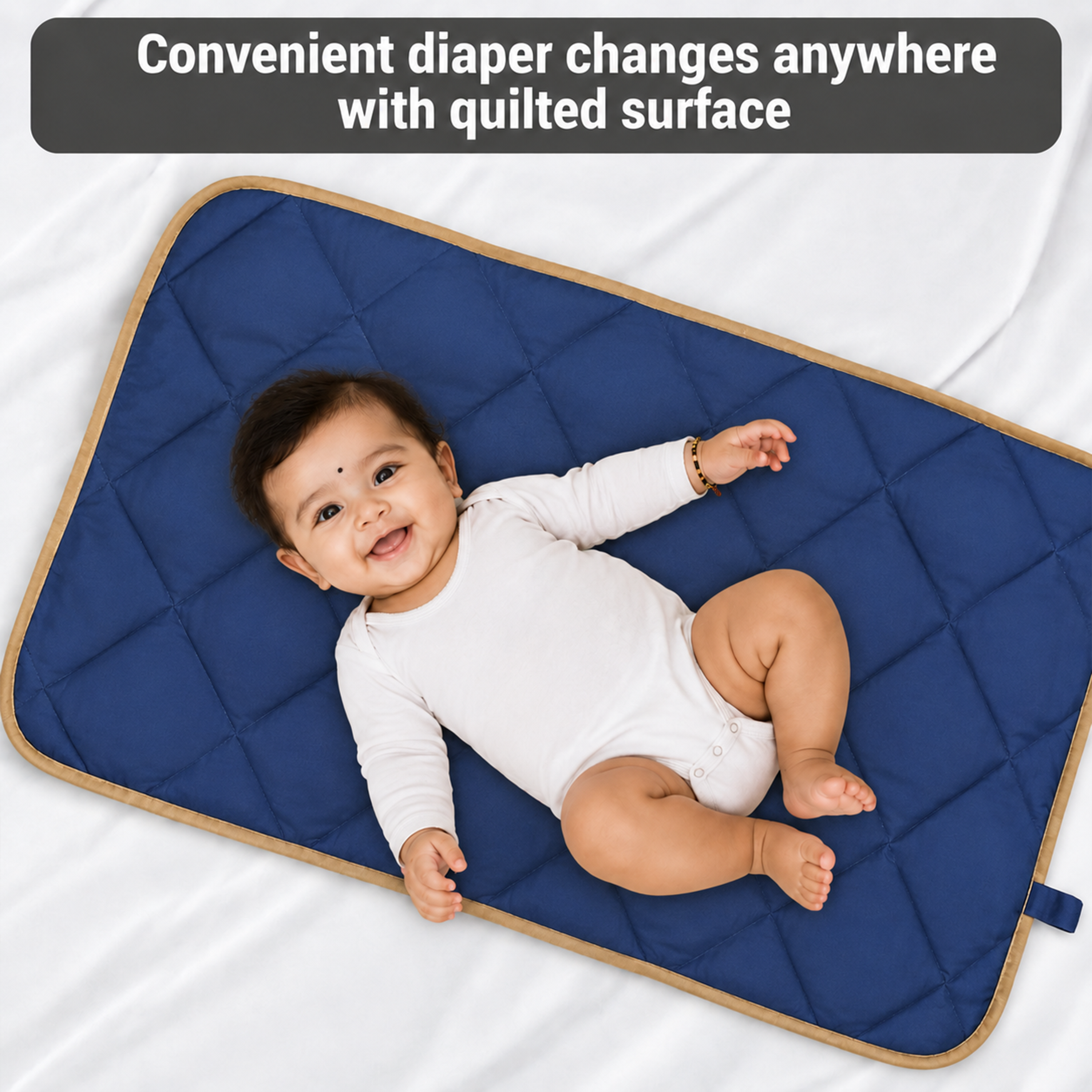 Motherly Oil Massage Mat for Newborns – Reusable & Washable Pad (72x42 cm, 0–12 Months)