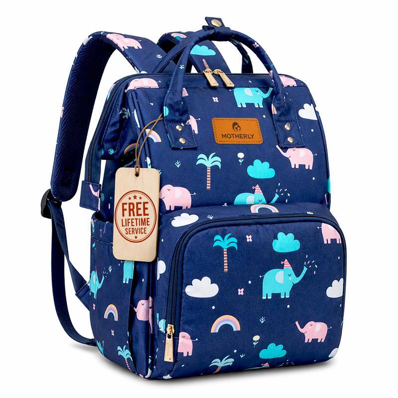 Motherly Flame Print Diaper Bag for Moms – Water-Resistant Travel & Maternity Bag with Multiple Pockets & Warranty