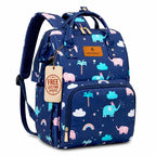 Motherly Flame Print Diaper Bag for Moms – Water-Resistant Travel & Maternity Bag with Multiple Pockets & Warranty