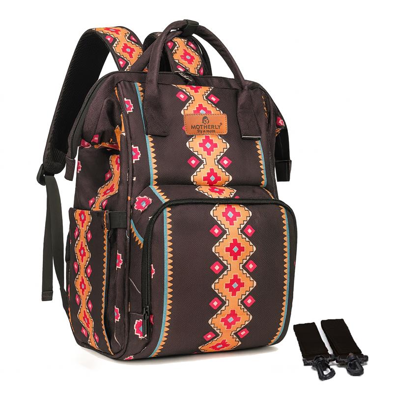 Motherly VivaLuxe Baby Bag for Mother Travel with Warranty/Diaper Bag with Insulated Baby Bottle Pocket/Diaper Bag for Mothers for Travel with Multi Compartments, Diaper Bags for Mom (Black)