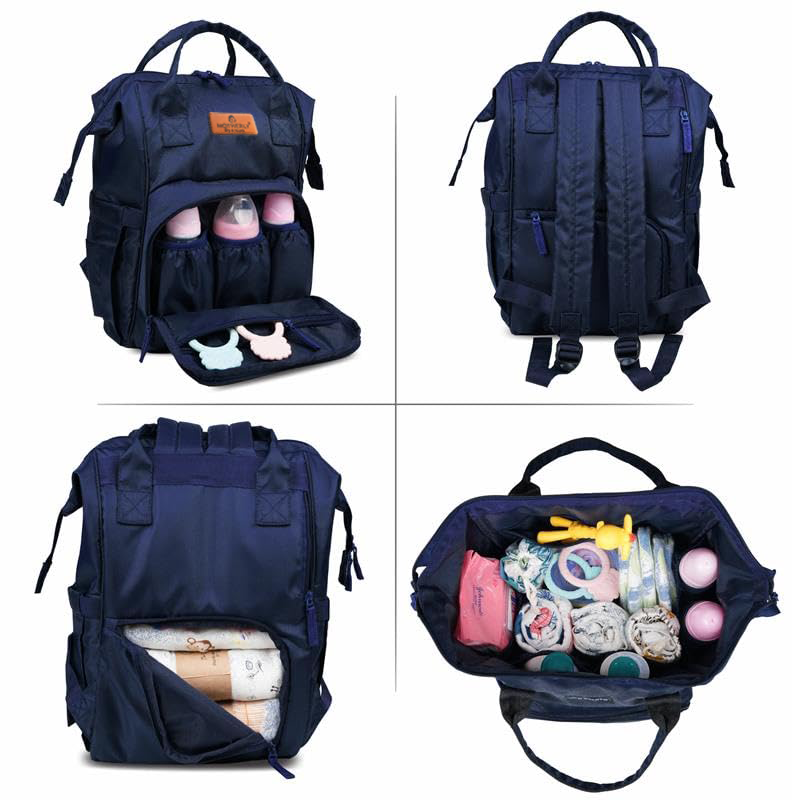 Motherly Elegant Diaper Bag for Mothers for Travel, Maternity Bag for Newborn Baby, Mothers Travelling Bag, Multipocket Water Resistant Baby Bag, Hospital Bag for Moms - MOTHERLY