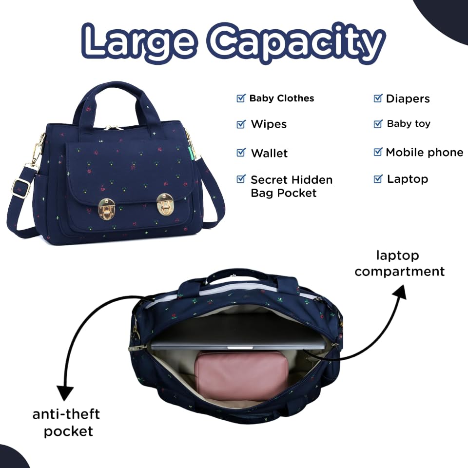 Motherly WOW Laptop Bag for Women – 15-Inch Office Tote & Handbag