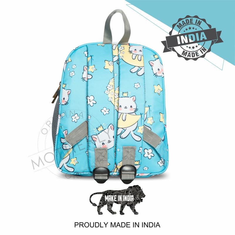 Motherly Kindergarten Backpack, Daycare Bags for Kids, Toddler Bag, Creche Bag Casual Backpack Picnic Bag for Kids, Unisex School Bag for Boys & Girls with Free Pencil Stationery Pouch (11 Inch)