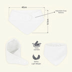 Motherly Bib for Baby 0 to 6 Month – Soft Muslin Baby Apron, Adjustable & Absorbent Bibs for Newborns to 12 Months Boys and girl