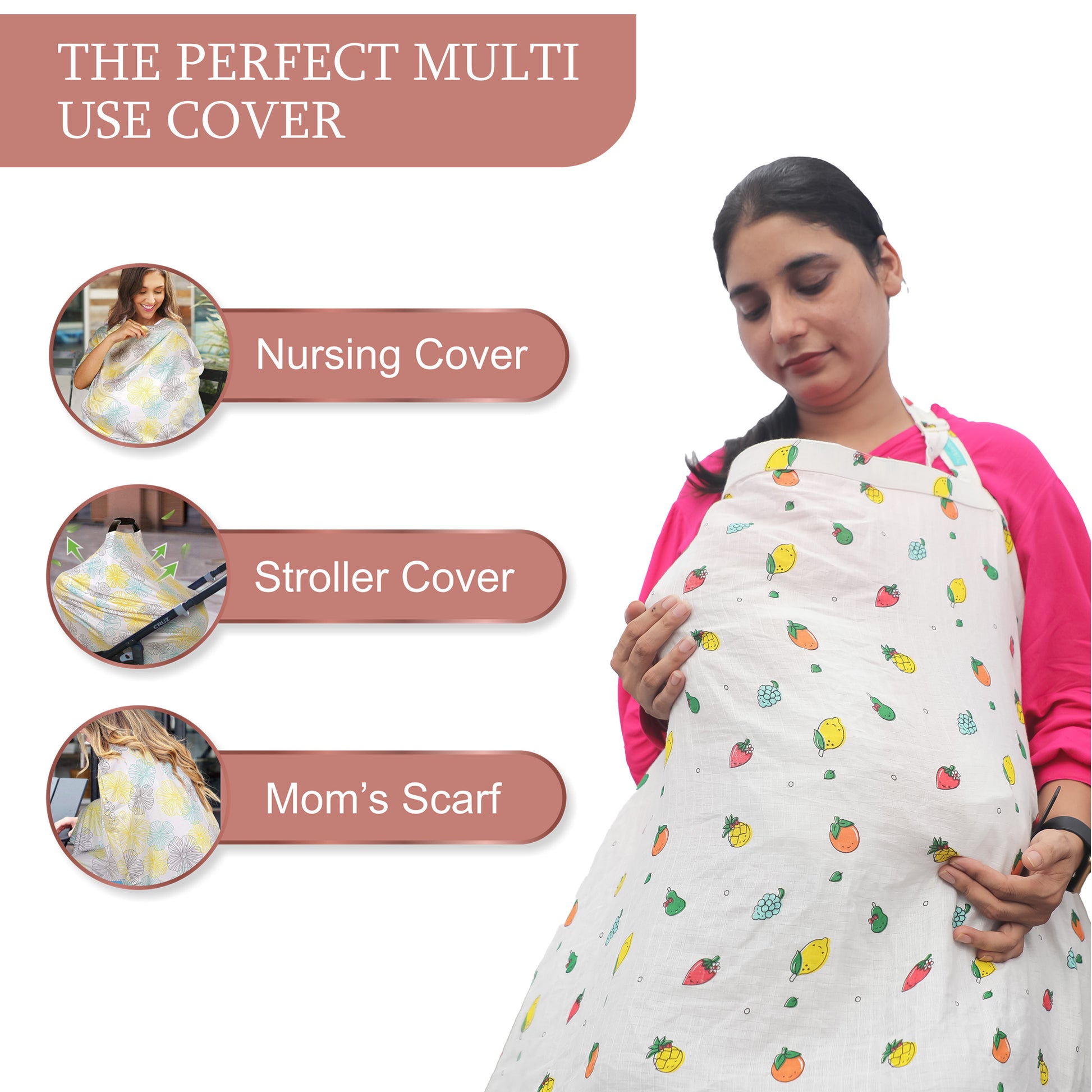 Motherly Nursing Breastfeeding Cover Scarf Cloth- Breast Feeding shawl