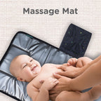 Motherly Portable Diaper Changing Mat for Newborn baby, Leakage Proof Diaper Changing Pad for Traveling with Advanced Features, One-Hand Foldable Massage Mat, Baby Shower Gift - MOTHERLY