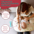 Motherly Flurry Fickle Baby Feeding Nursing and Maternity Pillow (White) - MOTHERLY