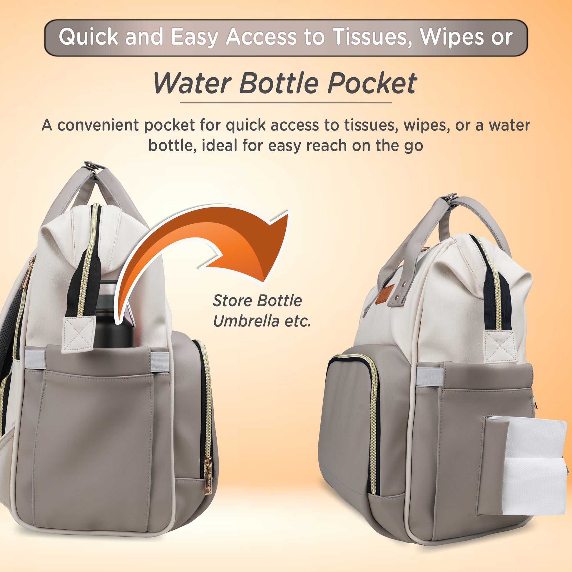 Motherly Envy Diaper Bag for Mothers for Travel With Accessories | Spacious And Waterproof Diaper Bags for Mom | baby bag for mother travel | Maternity Bags for Mother - MOTHERLY