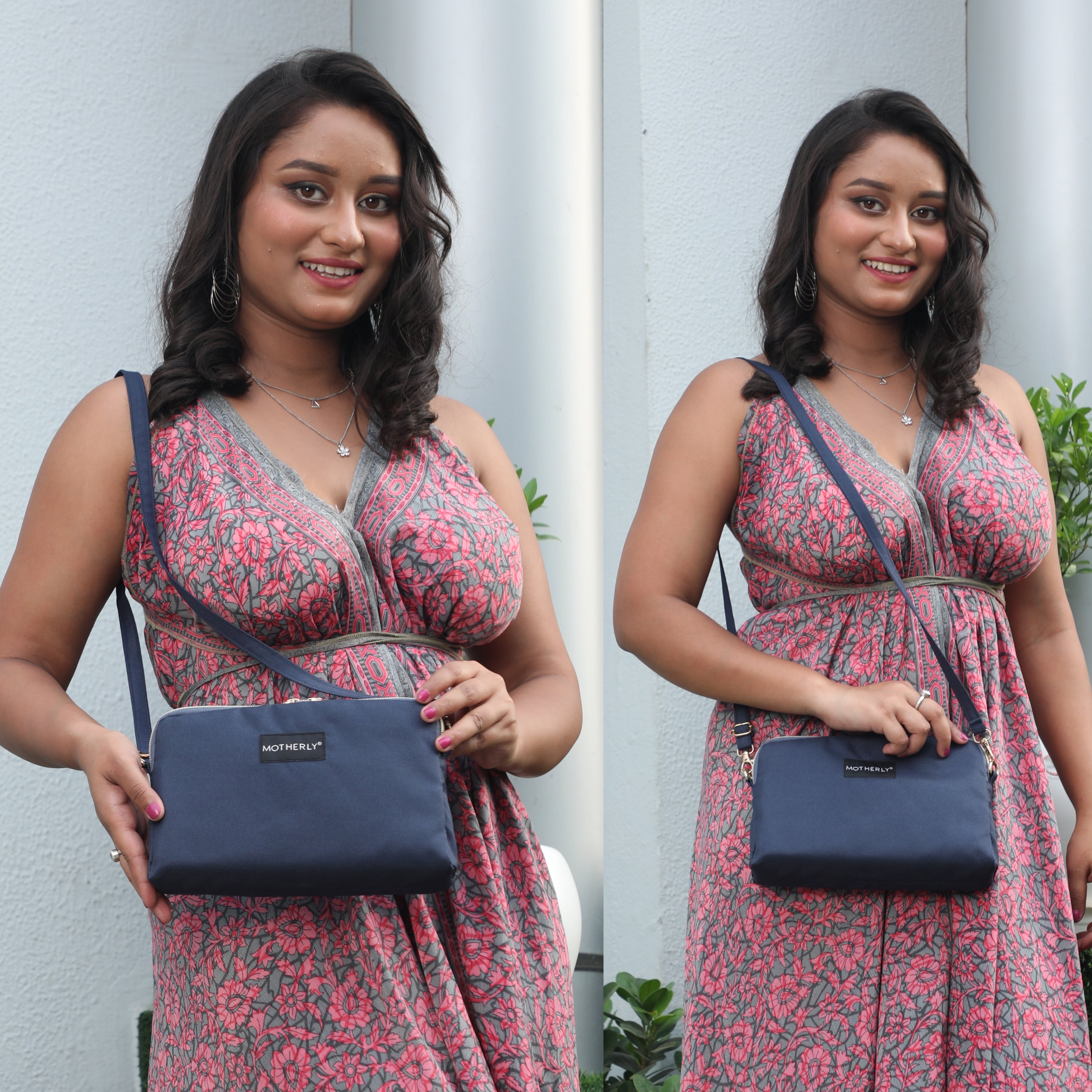 Motherly Diaper Organization Pouches, Pretty Travel Toiletry Bag Set for Women, Stylish Party Clutch or Handbag - MOTHERLY