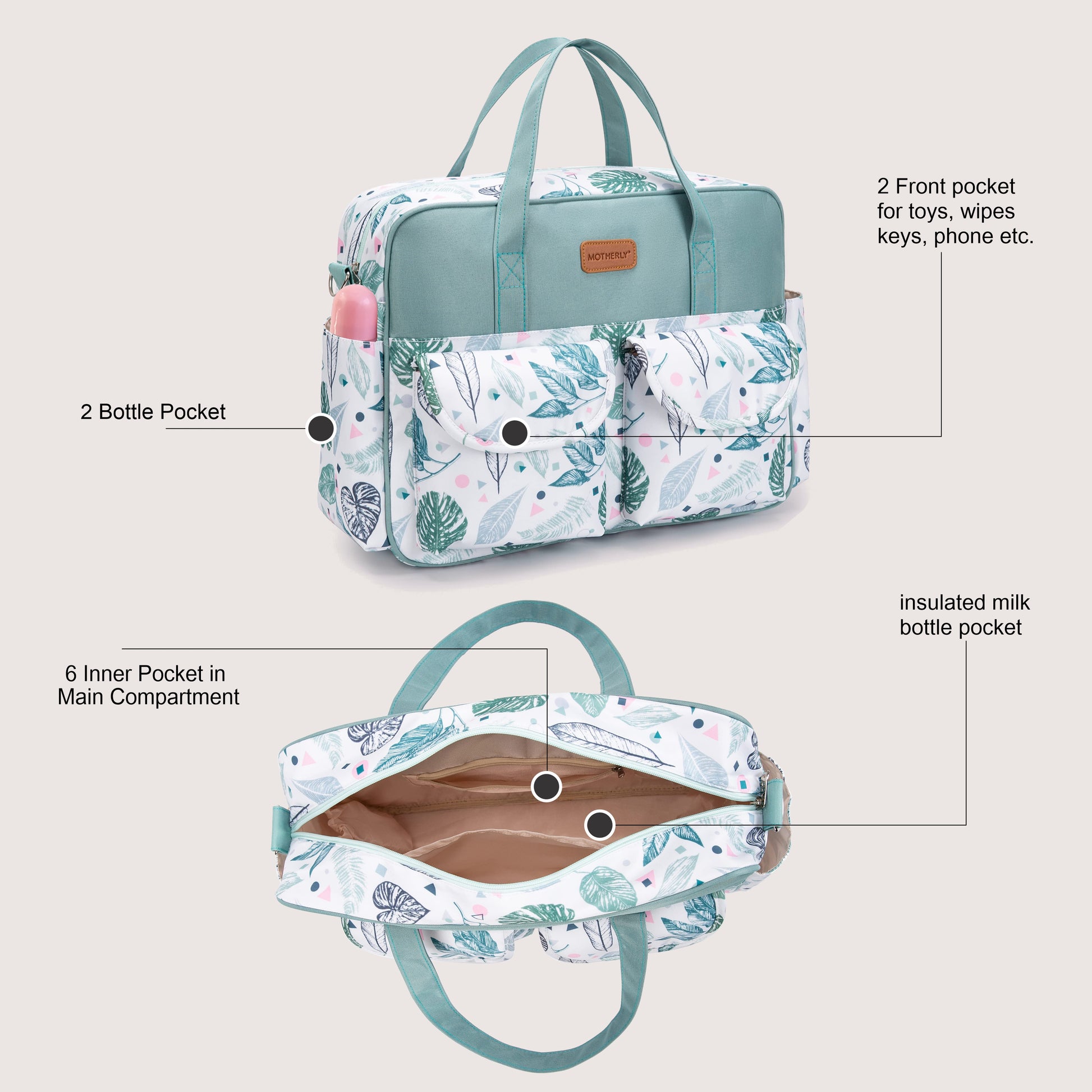 Motherly Tropical Bliss Diaper Handbag