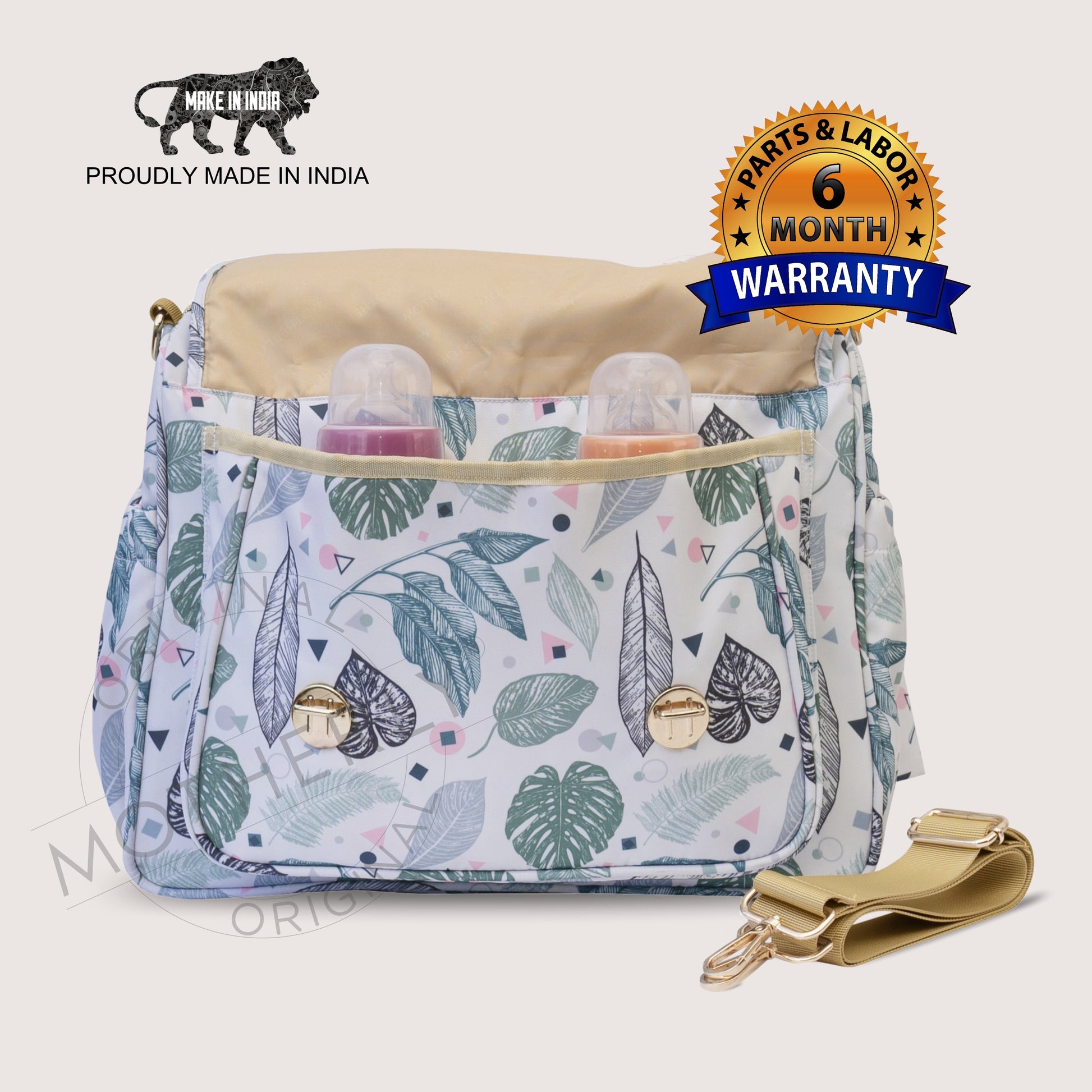 Motherly Glory Tote Diaper Bag for Mothers for Travel, Maternity Bag for Newborn Baby, Mothers Travelling Bag, Multiple Pocket Water Resistant Baby Bag, Hospital Bag for moms - MOTHERLY