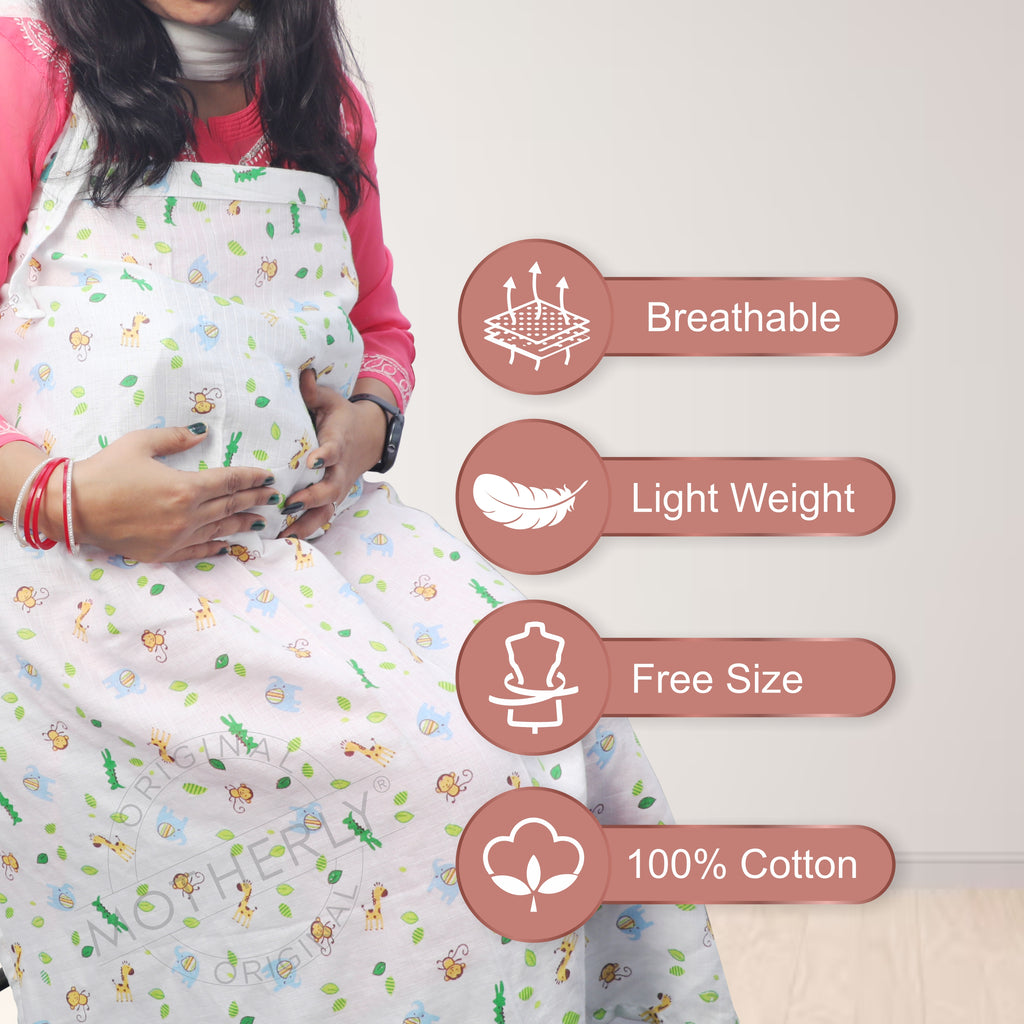 Motherly Nursing Breastfeeding Cover Scarf Cloth- Breast Feeding shawl - MOTHERLY