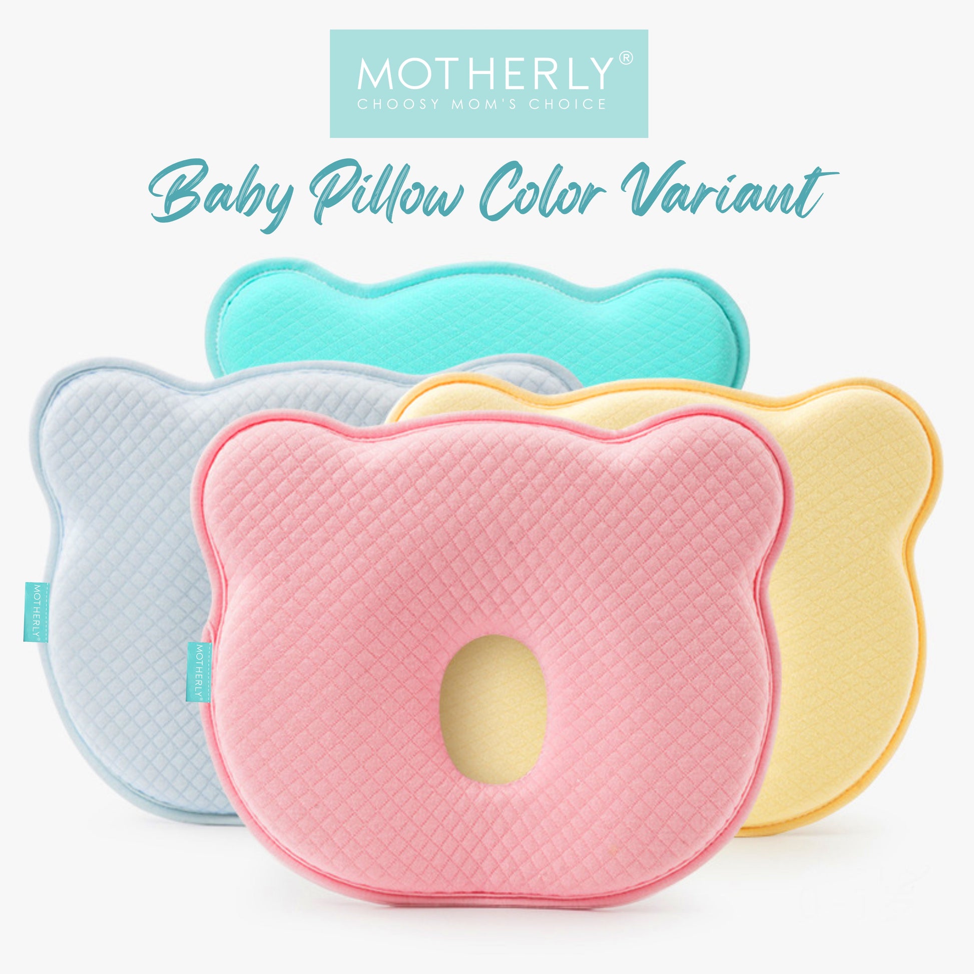 Baby Head Support Pillow Gentle Ergonomic and Comforting Design - MOTHERLY