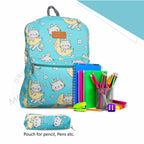 Motherly Kindergarten Backpack, Daycare Bags for Kids, Creche Bag Backpack Casual Backpack Picnic Bag for Kids, Unisex School Bag for Boys & Girls with Free Pencil Stationery Pouch (16 Inch) - MOTHERLY
