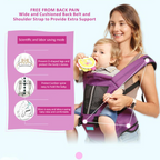 Motherly 2-in-1 Baby Carrier Bag for 6 to 36 Months - Kangaroo Style with Hip Seat for Comfort Carrying - MOTHERLY